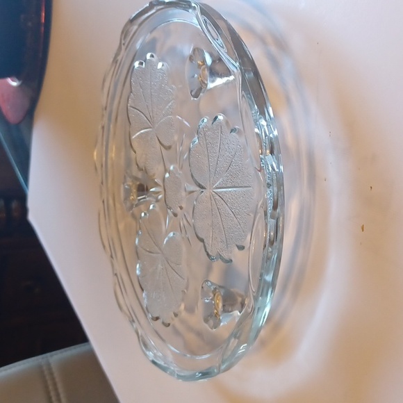 Other - VINTAGE GLASS CAKE OR SERVING PLATE 1960S, 19 INCHES ACROSS